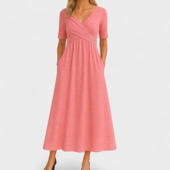 Claribel | Elegant Midi Dress – Timeless Style, Everyday Comfort