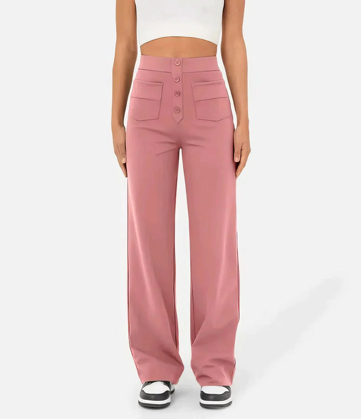 Marjorie | High-Waist Stretch & No-Pill Trouser – Timeless Confidence