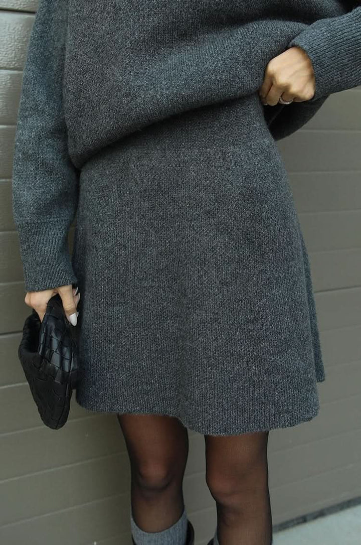 Esme |  A cozy sweater and a flowy flattering skirt